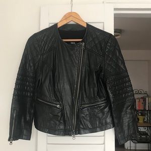 ASOS Black Leather Biker Jacket